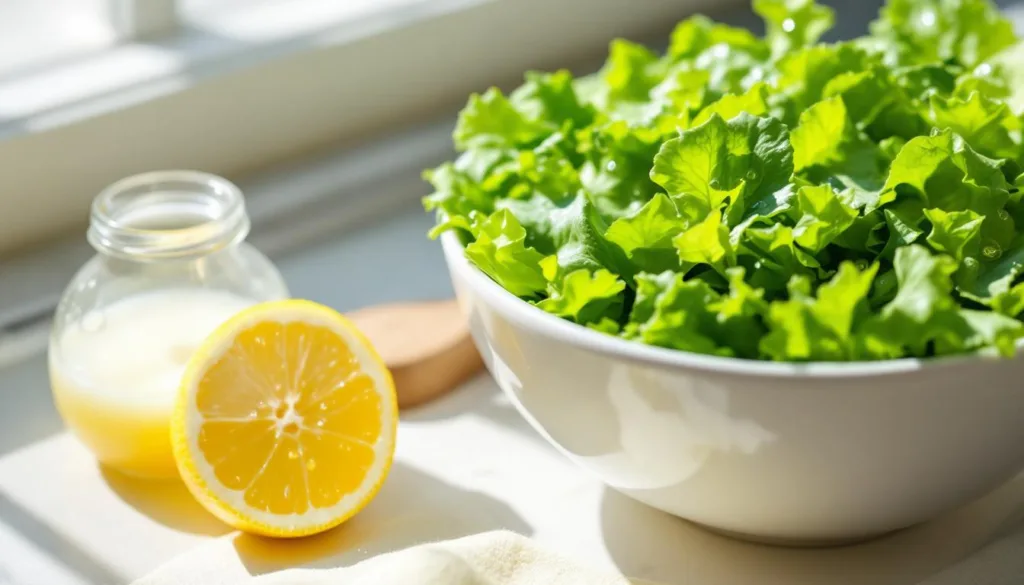 entdecken sie, wie ein einfacher trick mit zitronensaft ihren salat länger frisch und knackig hält. perfekt für alle, die frische salate lieben und ihre haltbarkeit verbessern möchten.