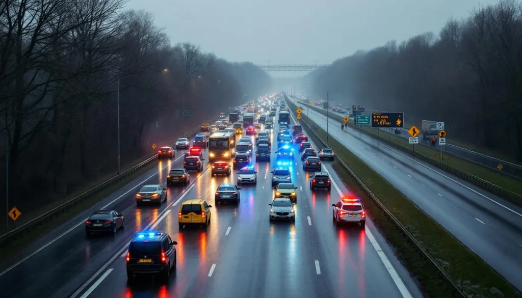erleben sie die auswirkungen des klimakleber-staus: pendler stehen vor enormen herausforderungen, während die polizei an ihre grenzen stößt.