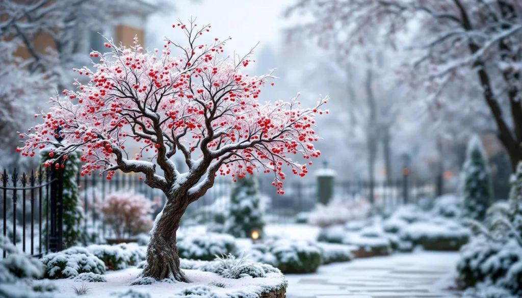 kein dünger und kein gartenzauber nötig – dieser baum verwandelt deinen garten im winter auf natürliche weise und sorgt für eine zauberhafte atmosphäre.
