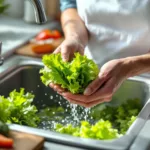 lerne, wie du salat richtig wäschst, um bakterien und pestizide effektiv zu entfernen und frische, gesunde blätter zu genießen.