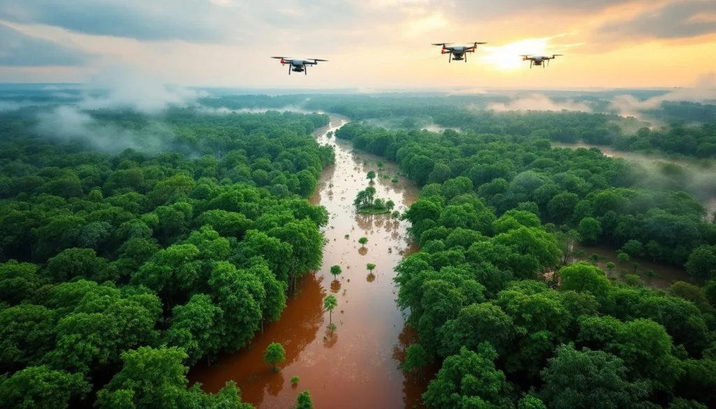 erfahren sie, wie abholzung das risiko von überschwemmungen erhöht und wie der einsatz von drohnen hilft, dieses umweltproblem effektiv zu bekämpfen.